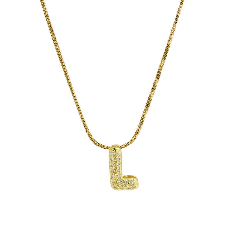 Sparkly Letter Necklace