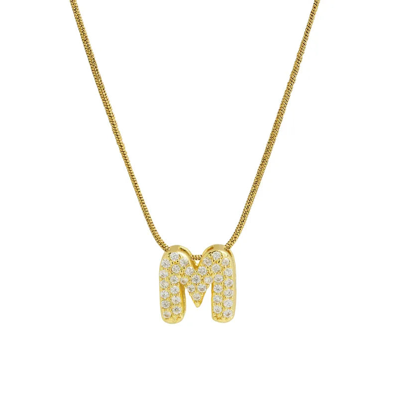 Sparkly Letter Necklace
