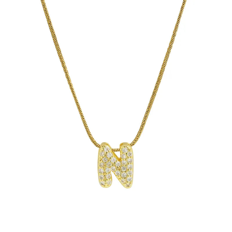 Sparkly Letter Necklace