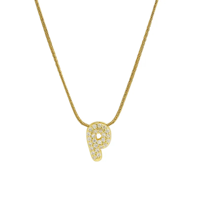 Sparkly Letter Necklace