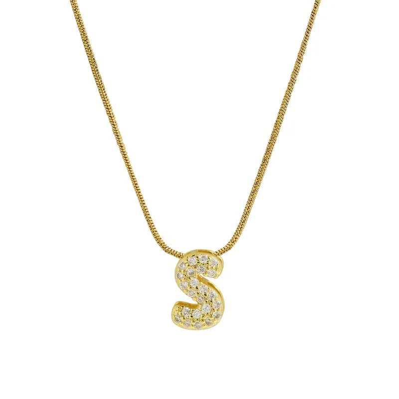 Sparkly Letter Necklace