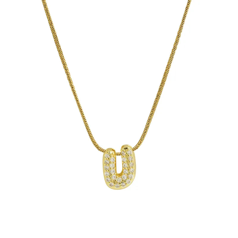 Sparkly Letter Necklace