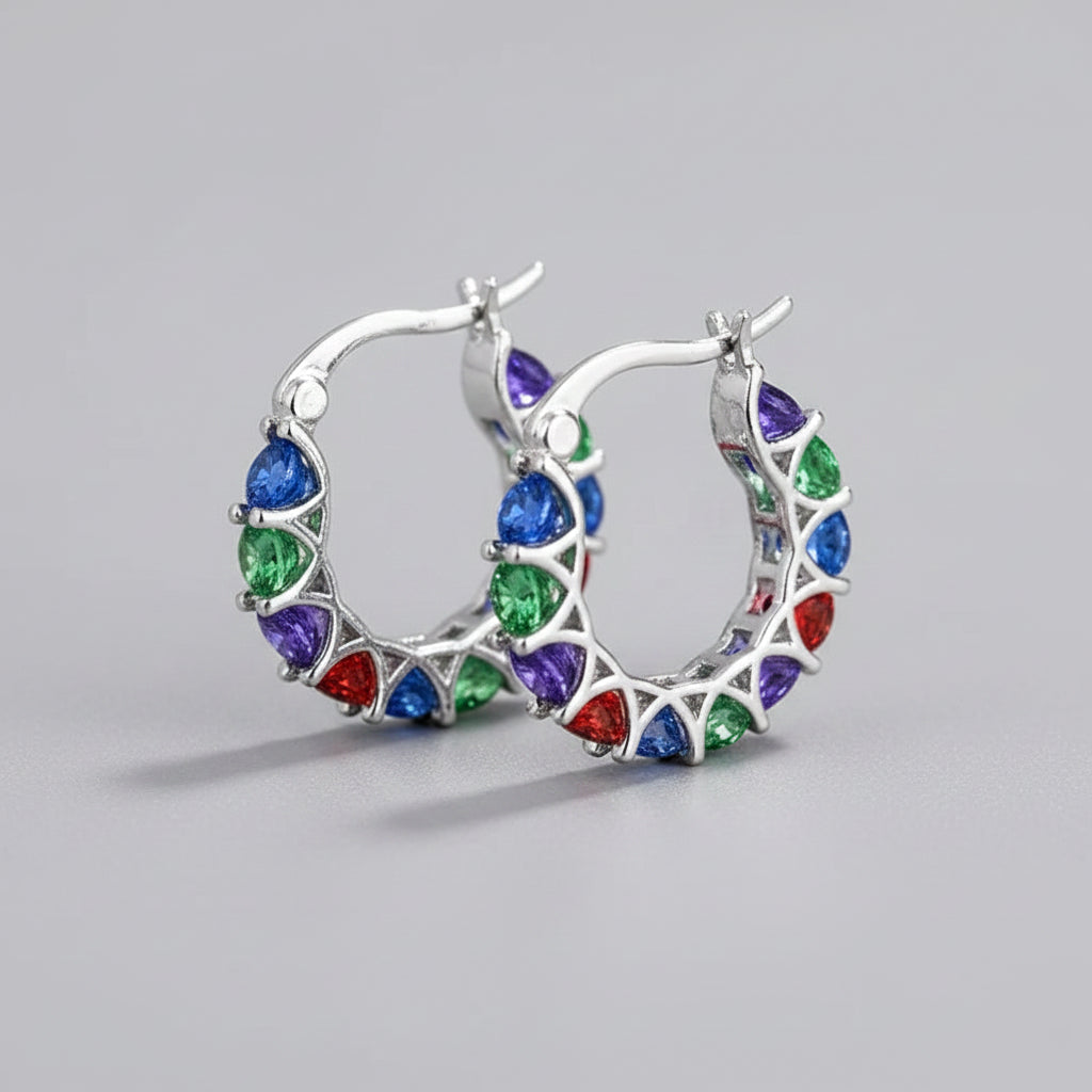 Halo Hoop Earrings