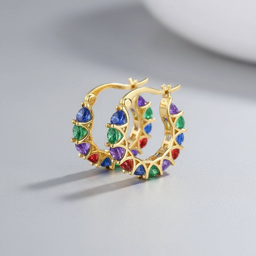Halo Hoop Earrings