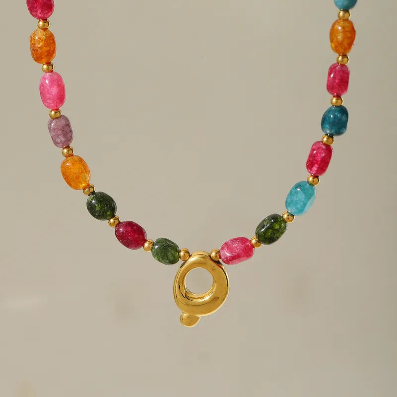 Beaded Letter Necklace