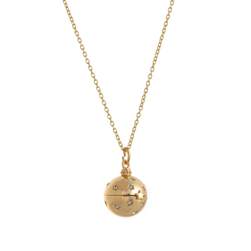 Hidden Pink Ring Ball Necklace