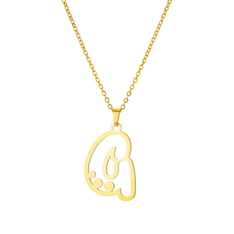 Dot Letter Necklace