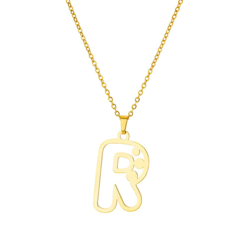 Dot Letter Necklace