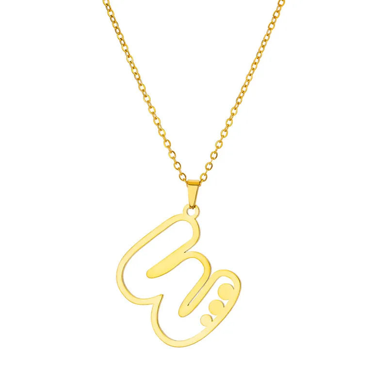 Dot Letter Necklace