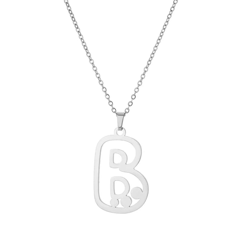 Dot Letter Necklace