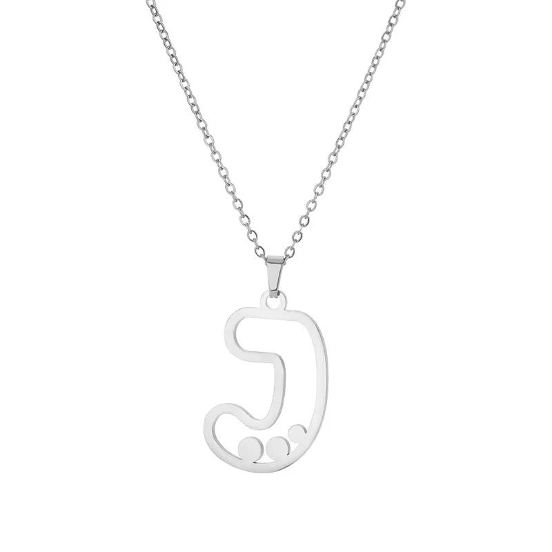 Dot Letter Necklace