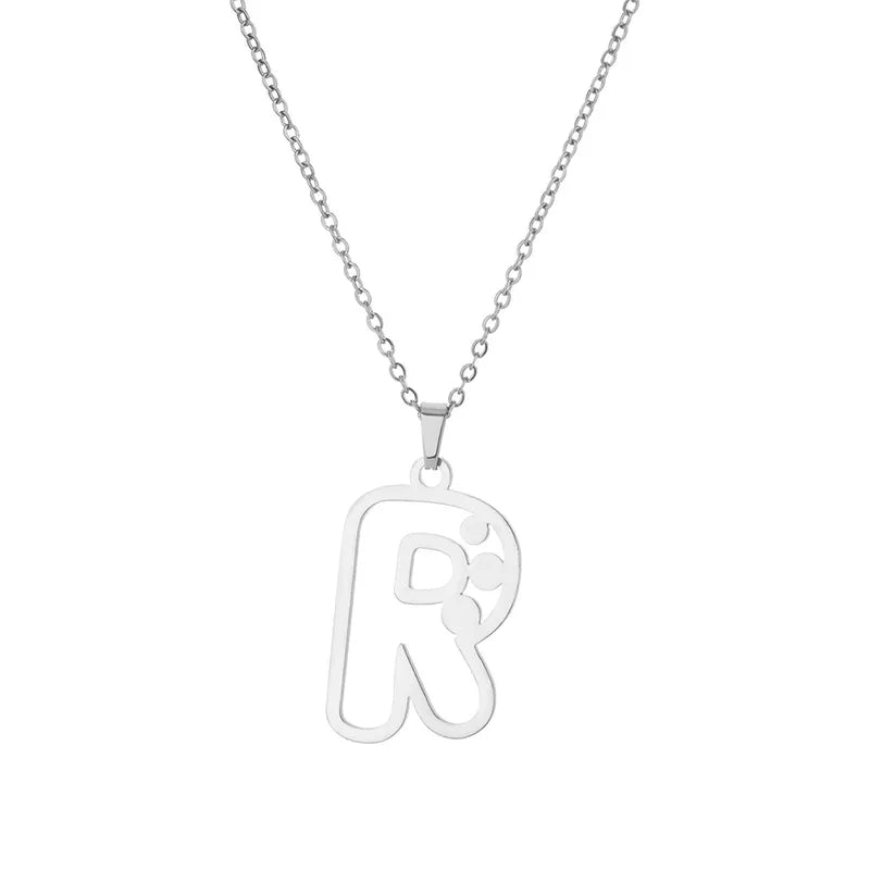 Dot Letter Necklace