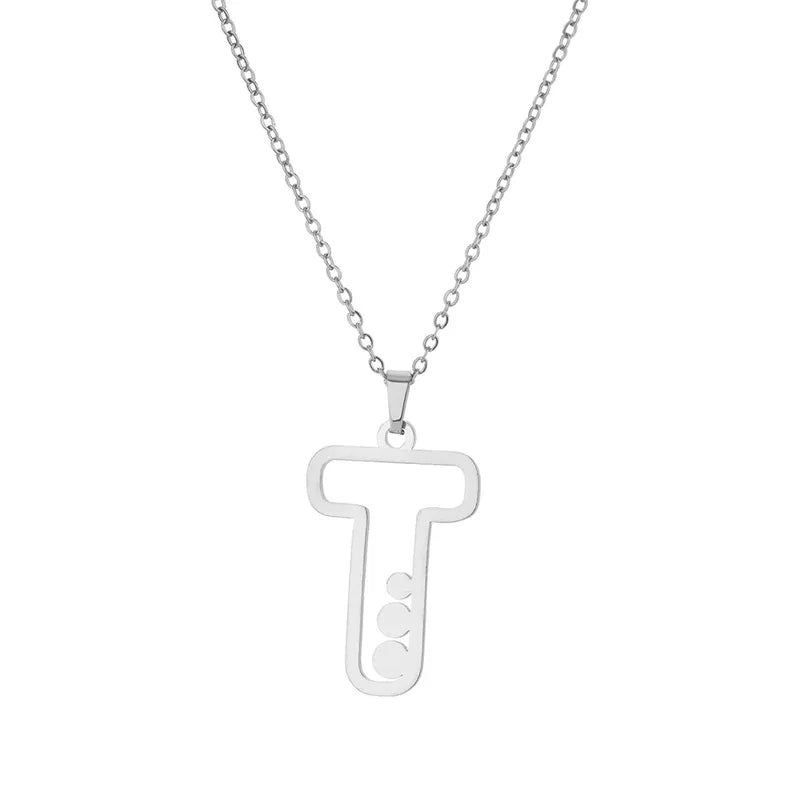 Dot Letter Necklace