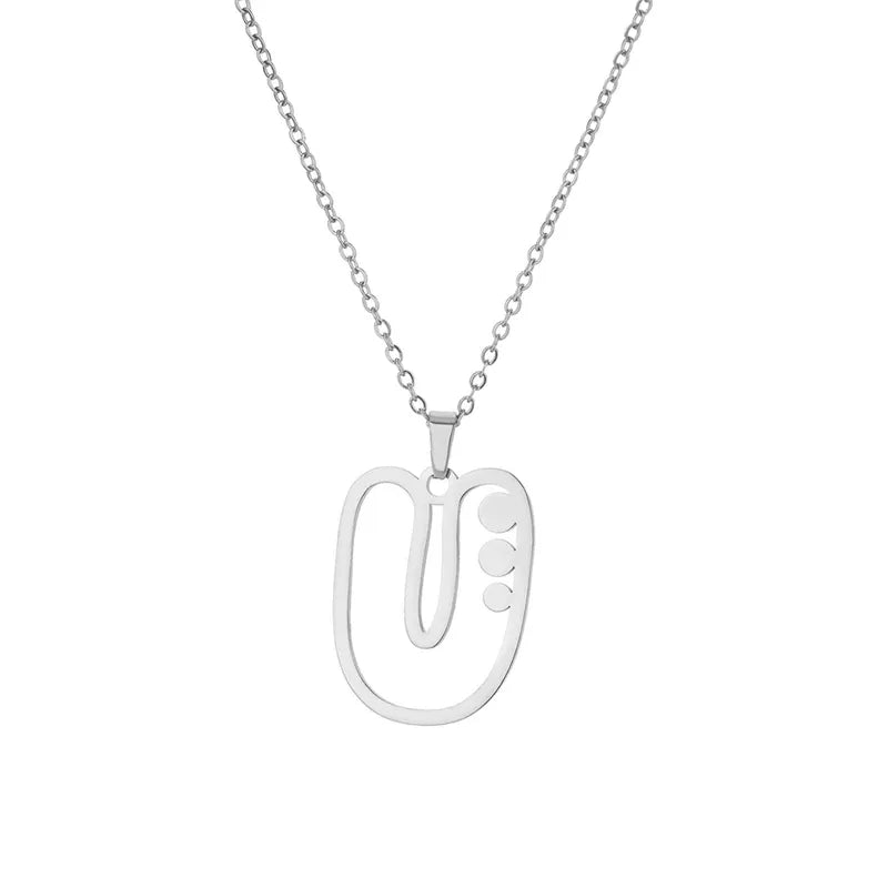Dot Letter Necklace