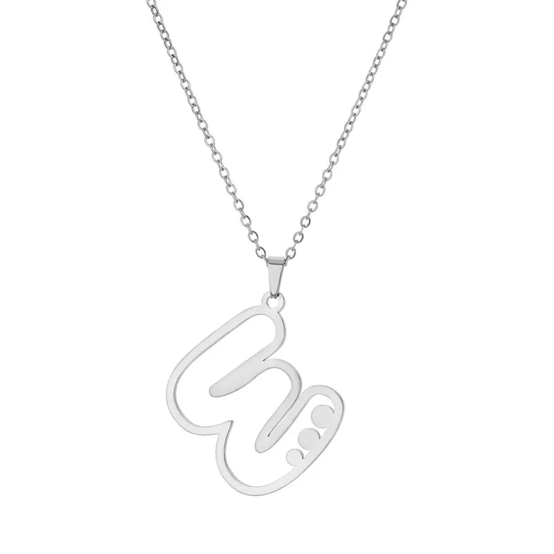 Dot Letter Necklace