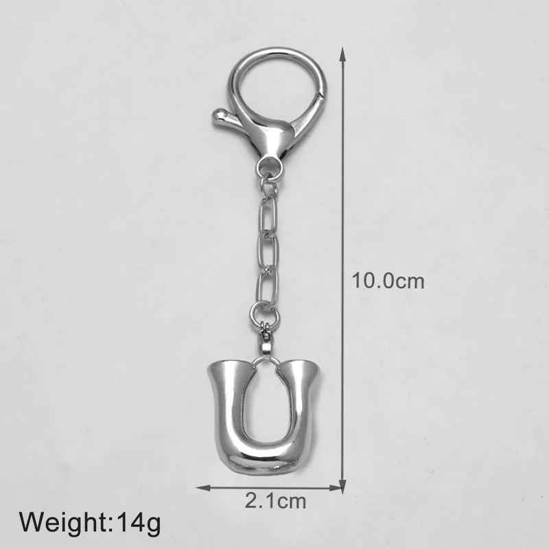 Bubble Letter Bag Charm