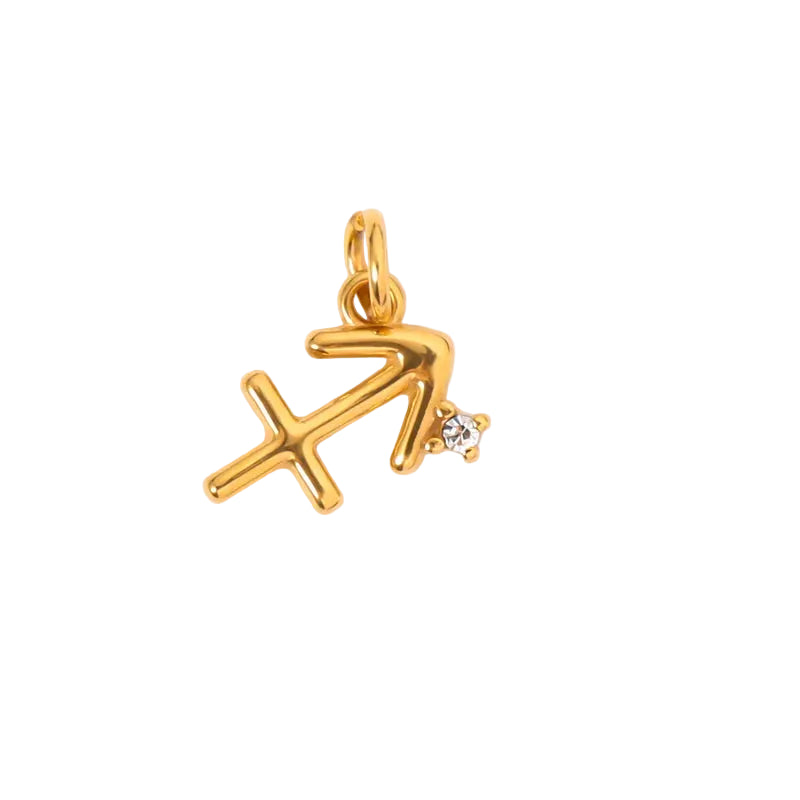 Zodiac Crystal Necklace And Bracelet