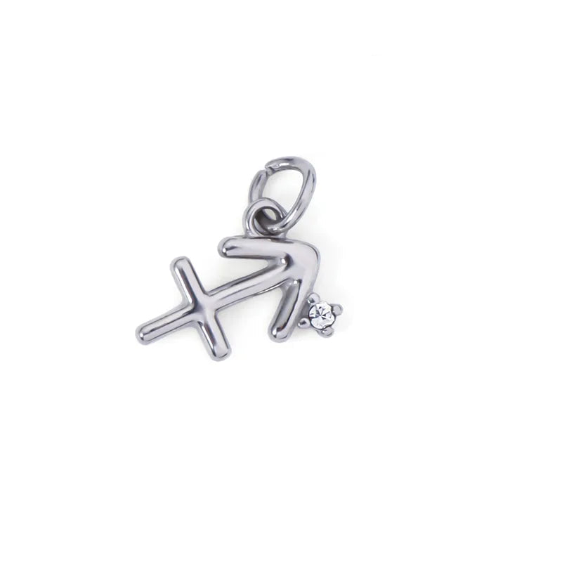 Zodiac Crystal Necklace And Bracelet