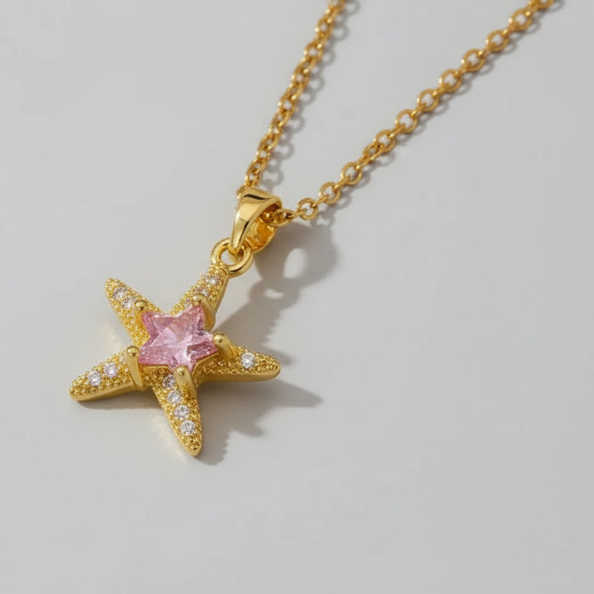 Blush Star Necklace