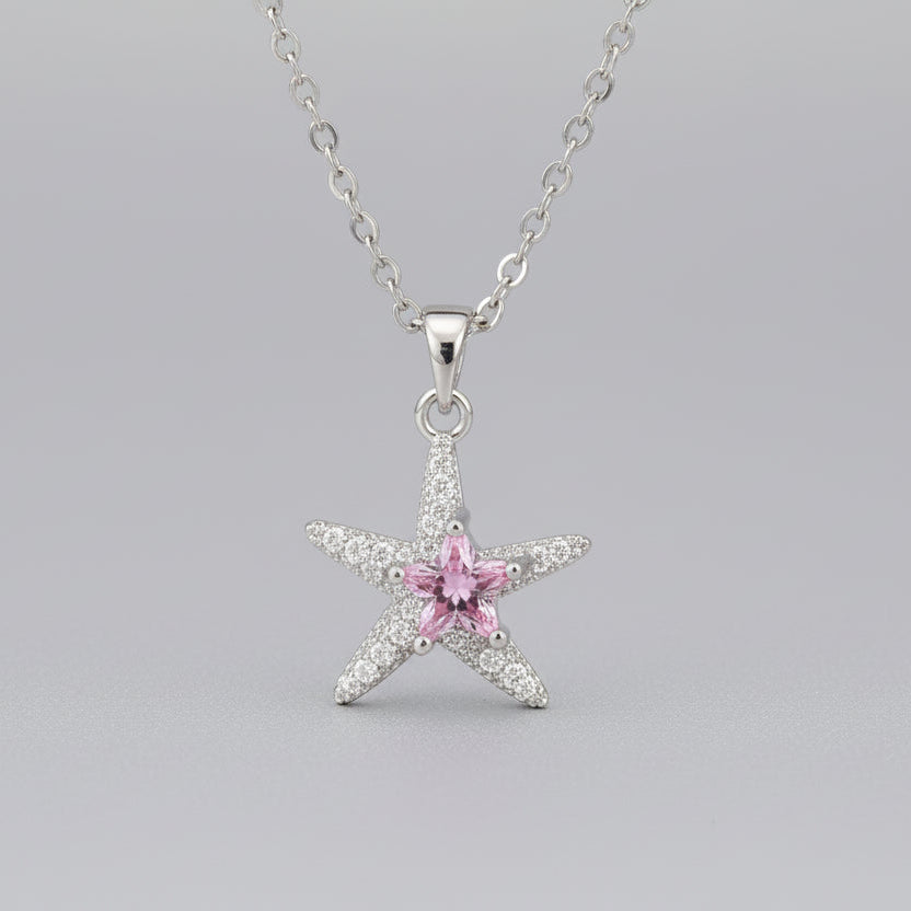 Blush Star Necklace