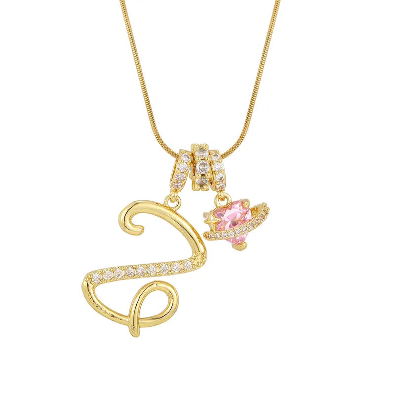 Love Script Initial Necklace