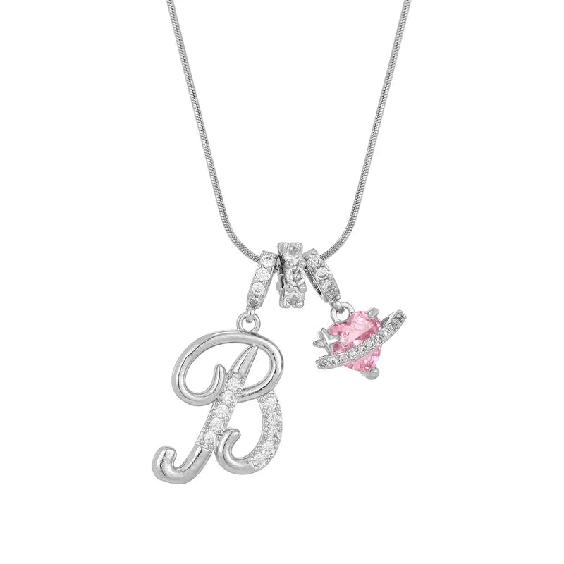 Love Script Initial Necklace