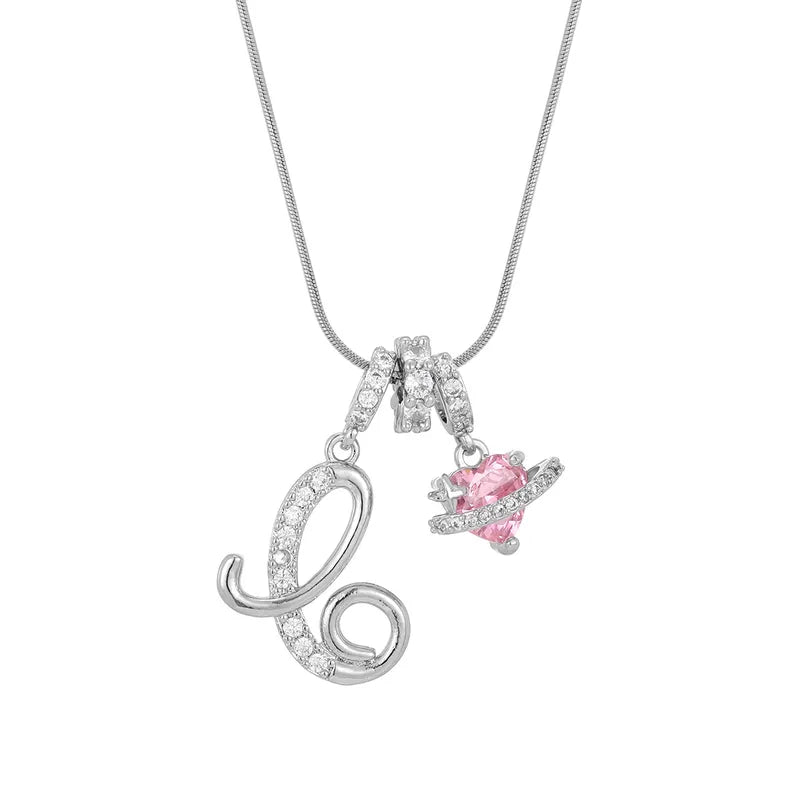 Love Script Initial Necklace