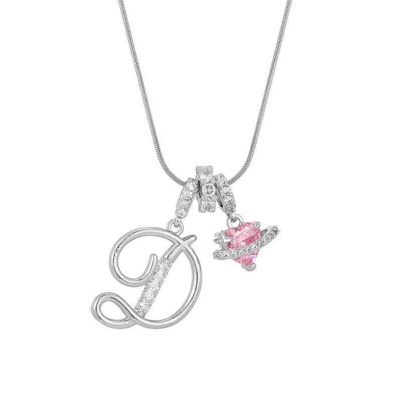 Love Script Initial Necklace