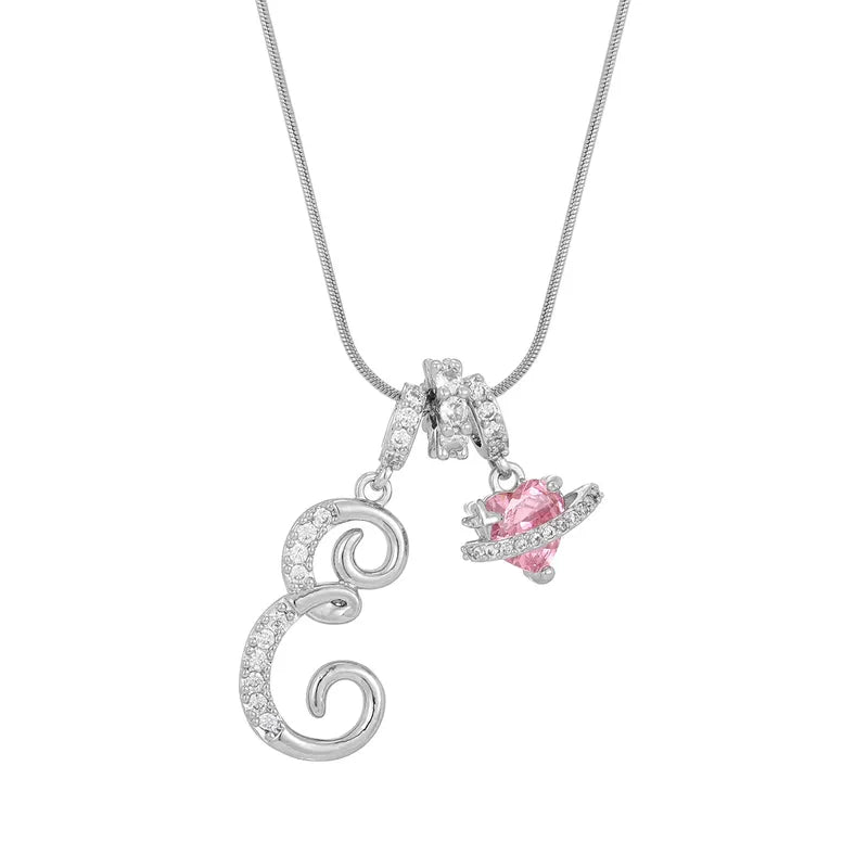 Love Script Initial Necklace