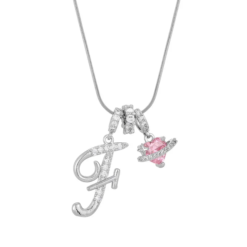 Love Script Initial Necklace