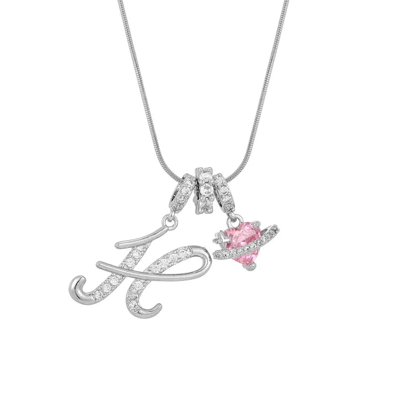 Love Script Initial Necklace