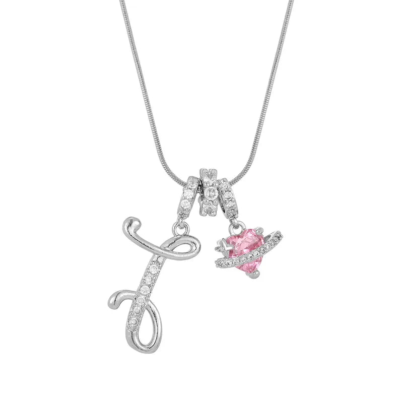 Love Script Initial Necklace