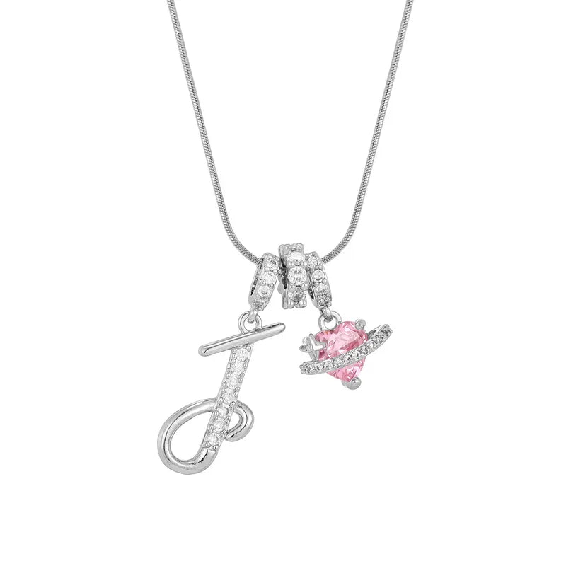 Love Script Initial Necklace