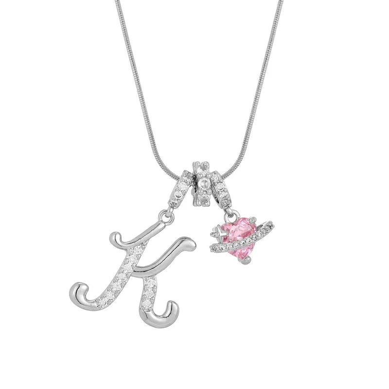 Love Script Initial Necklace