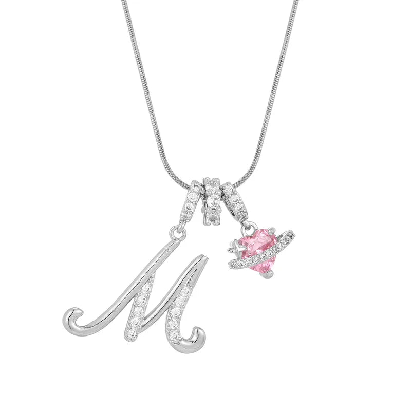 Love Script Initial Necklace