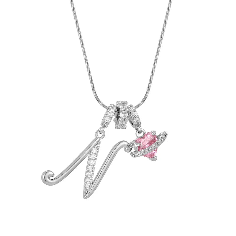 Love Script Initial Necklace