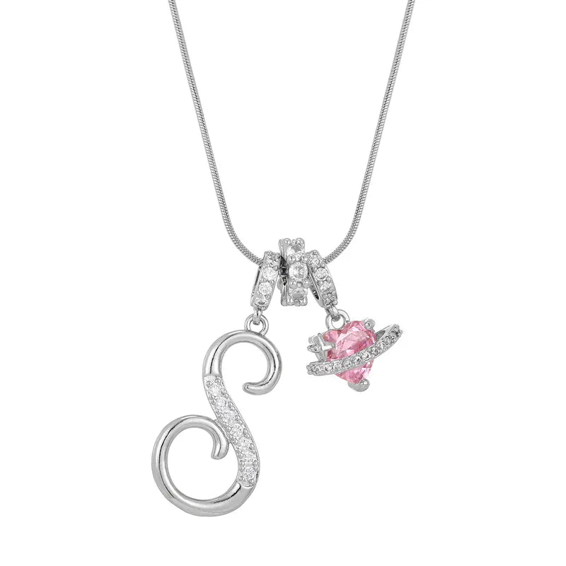 Love Script Initial Necklace