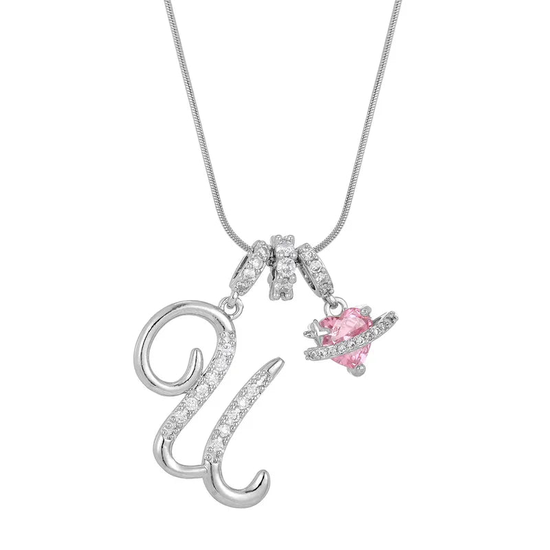 Love Script Initial Necklace