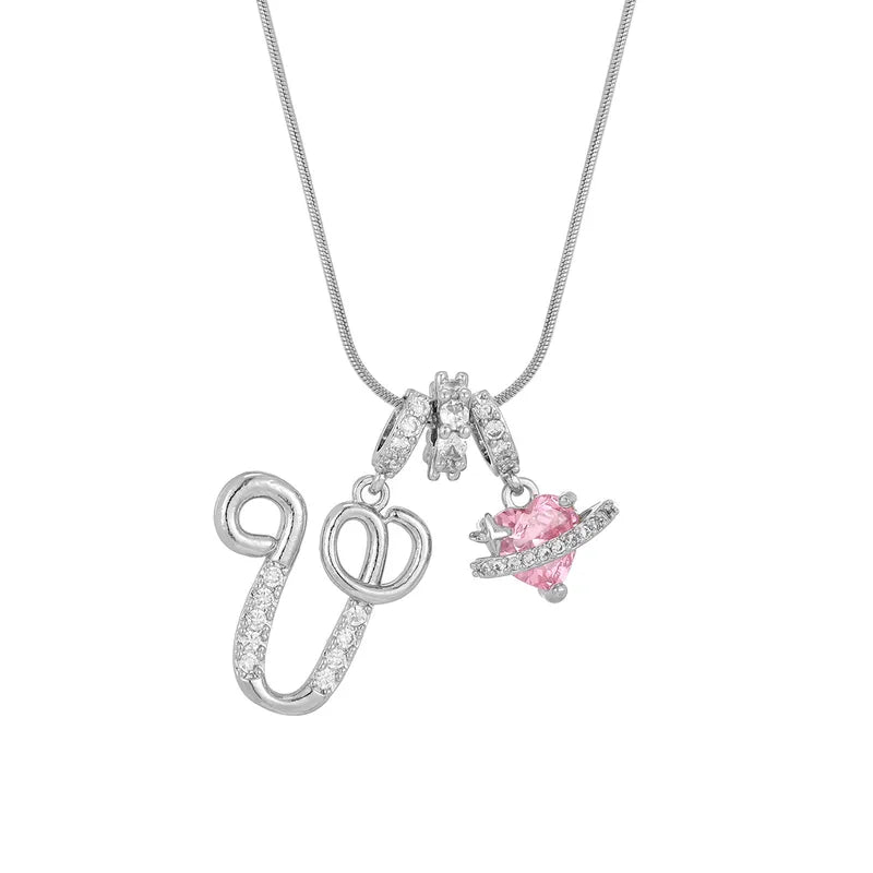 Love Script Initial Necklace