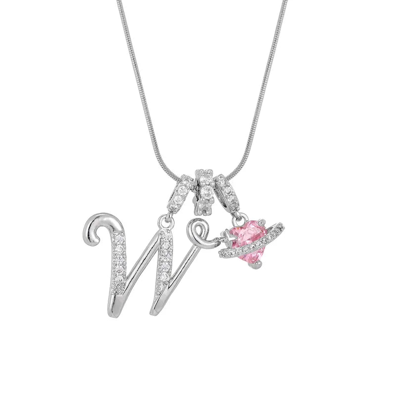 Love Script Initial Necklace