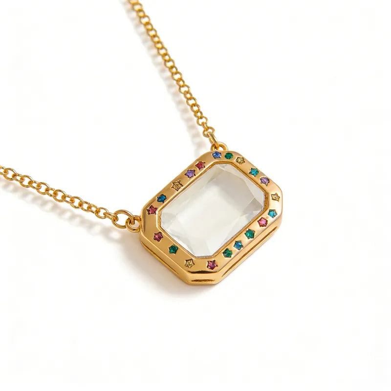 Floating Birthstone Necklace