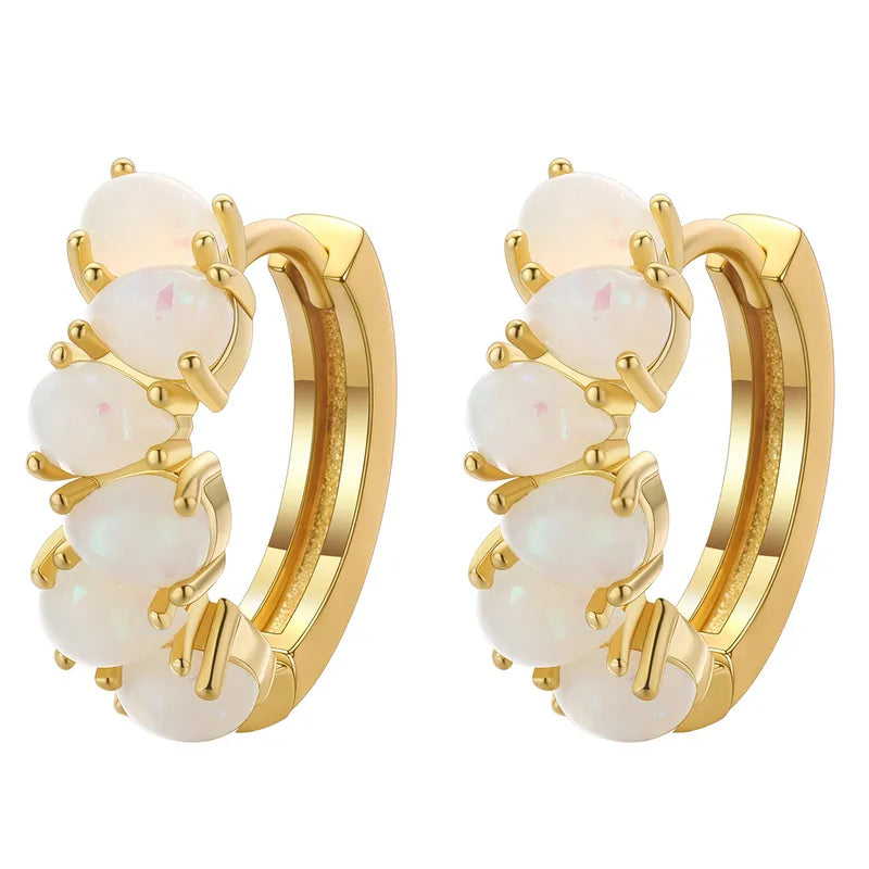 Opal Pear Earring