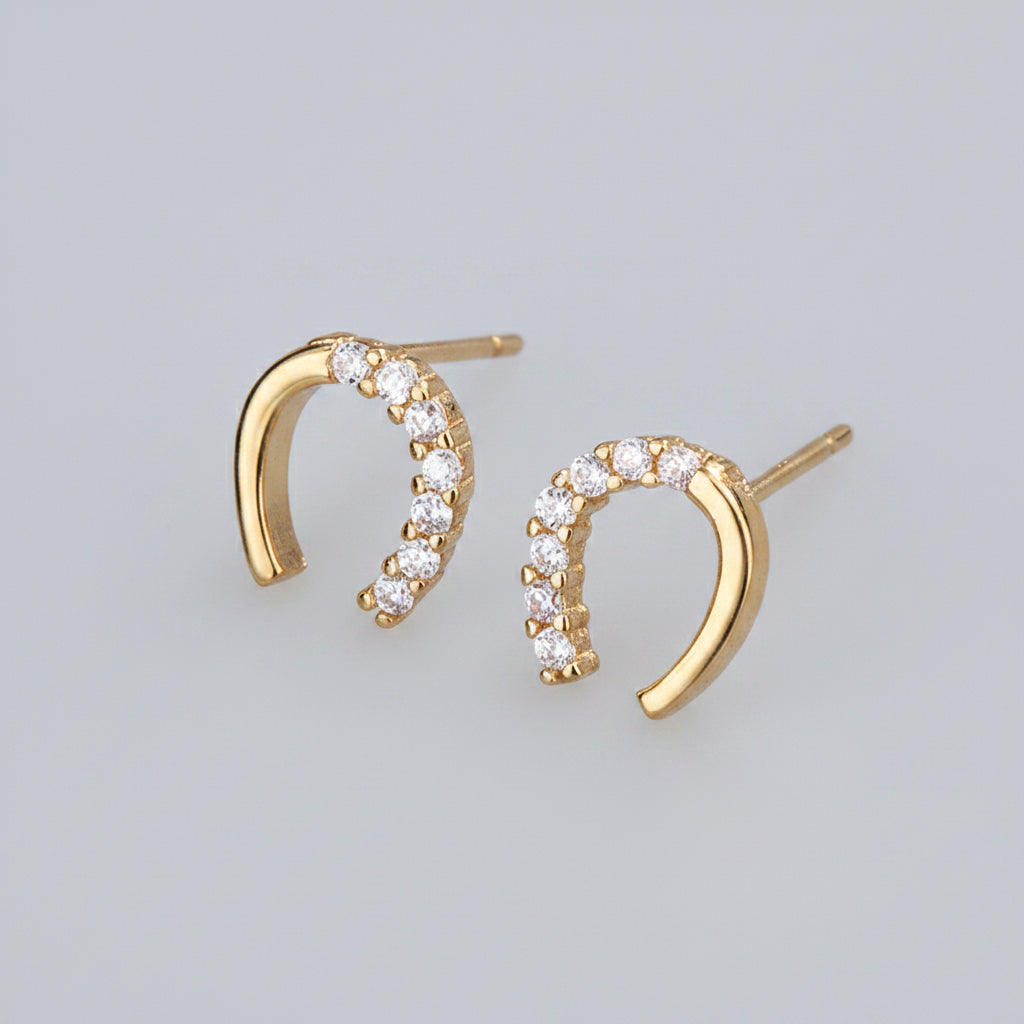 Mini Horseshoe Earrings