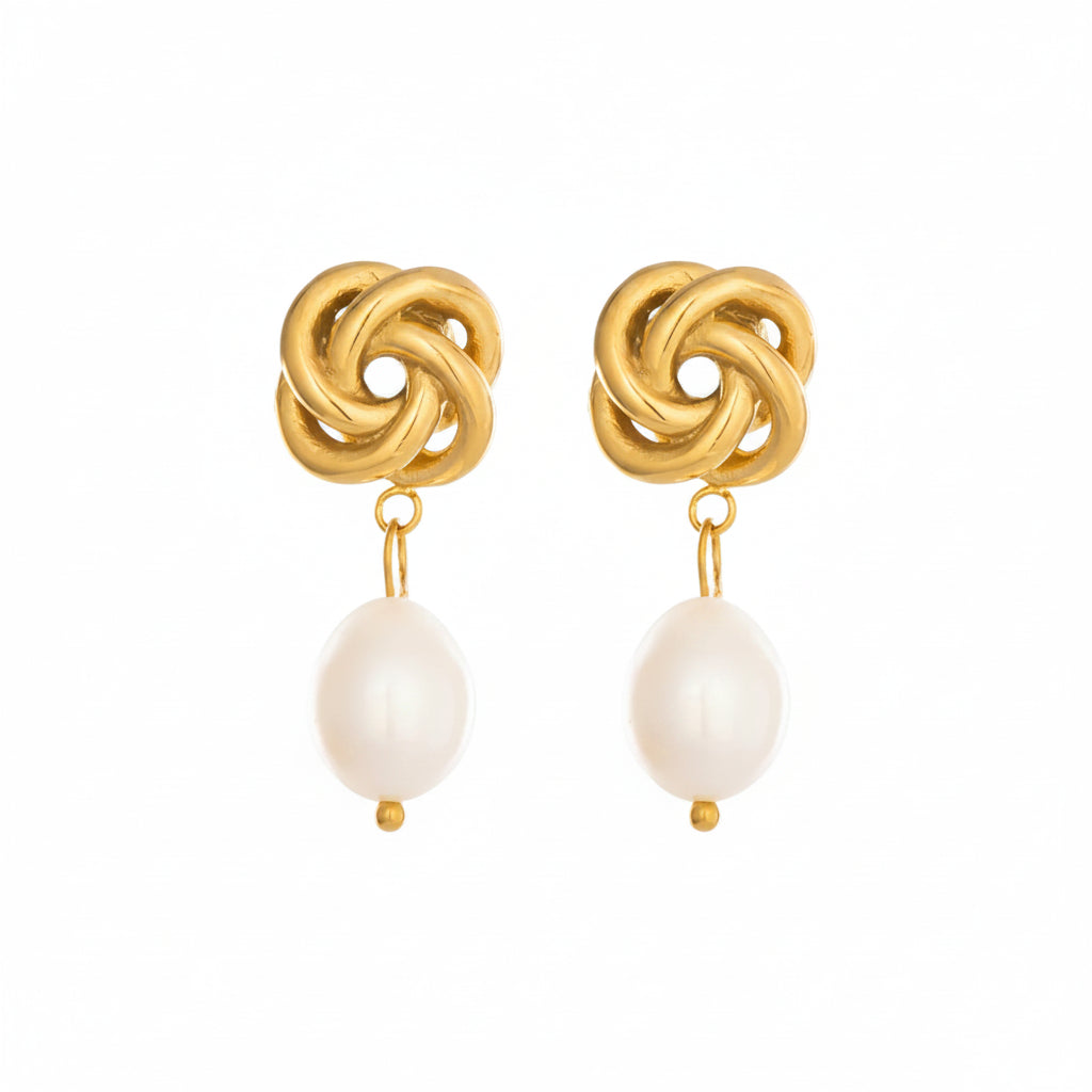 Pearl Knot Earrings