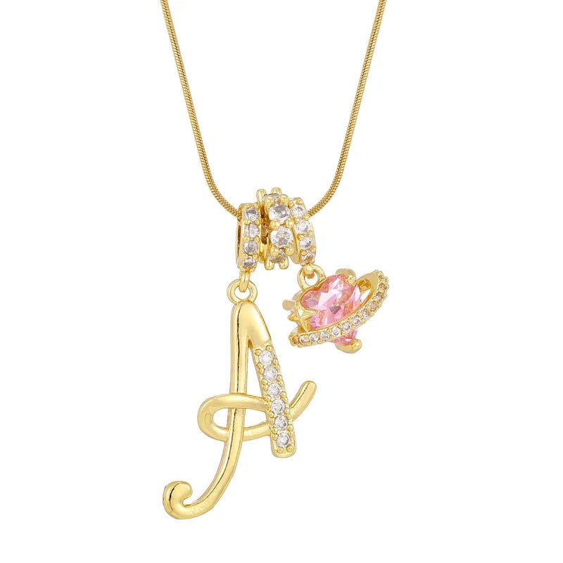 Love Script Initial Necklace