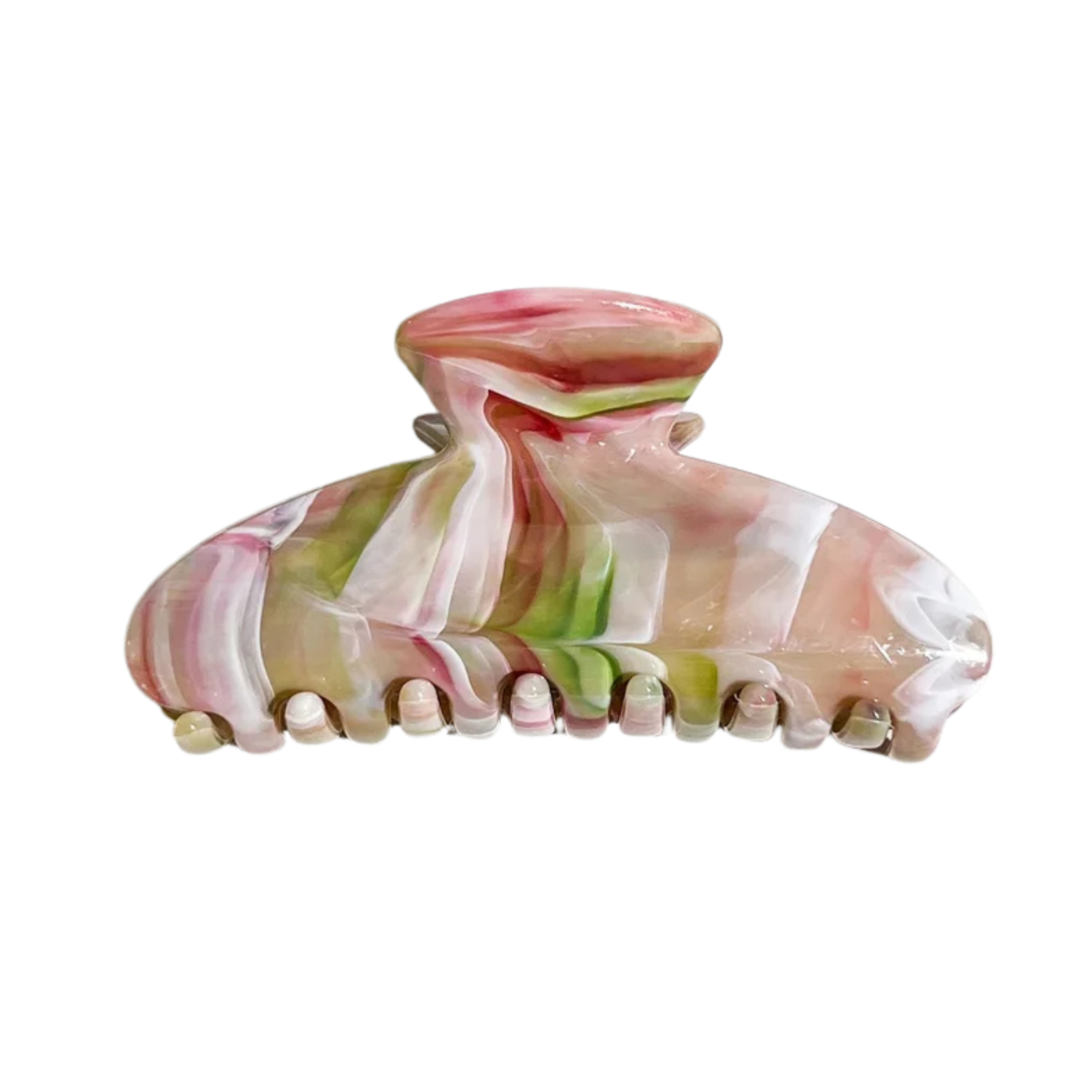 Pink Lime Hair Claw Clip