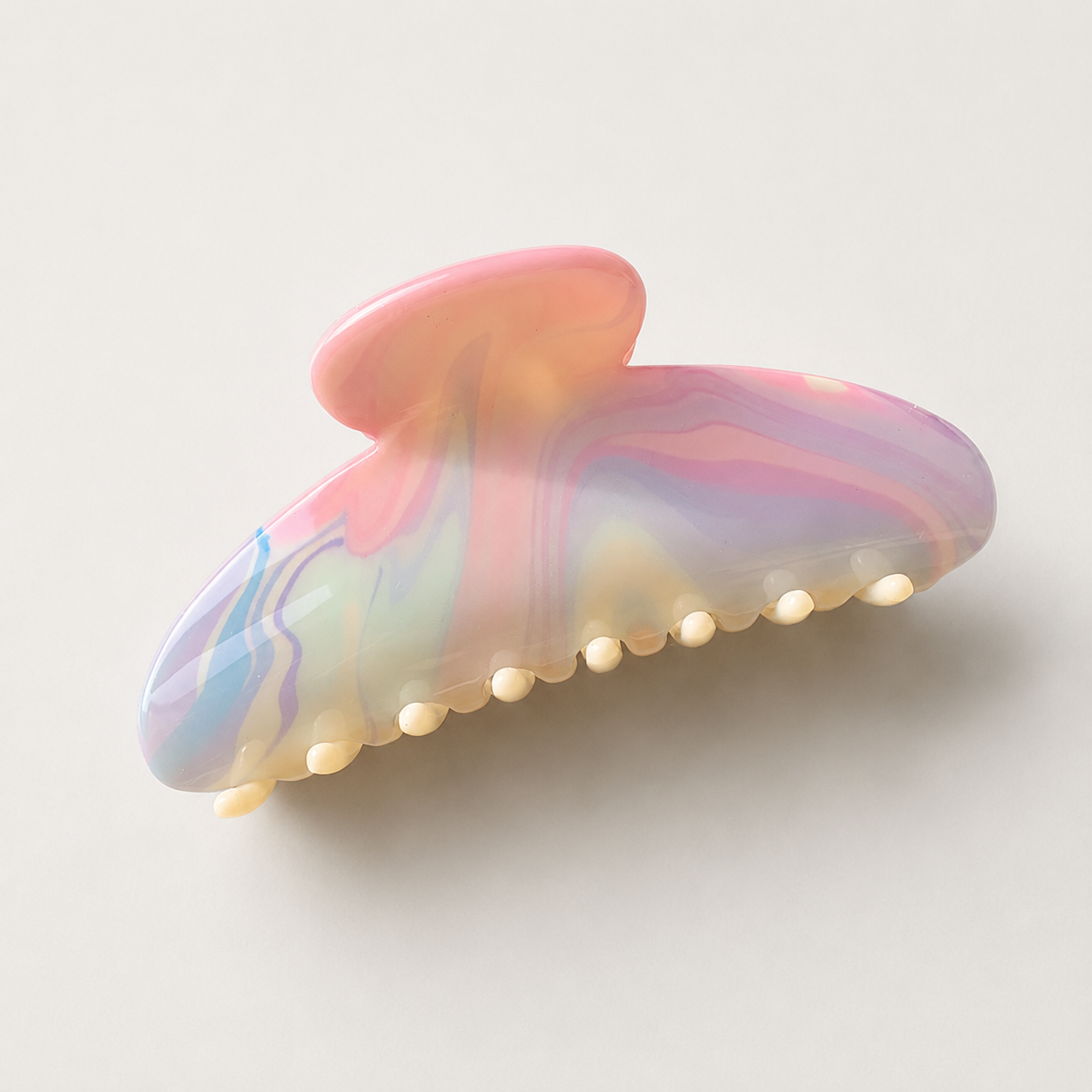 Pastel Swirl Hair Claw Clip