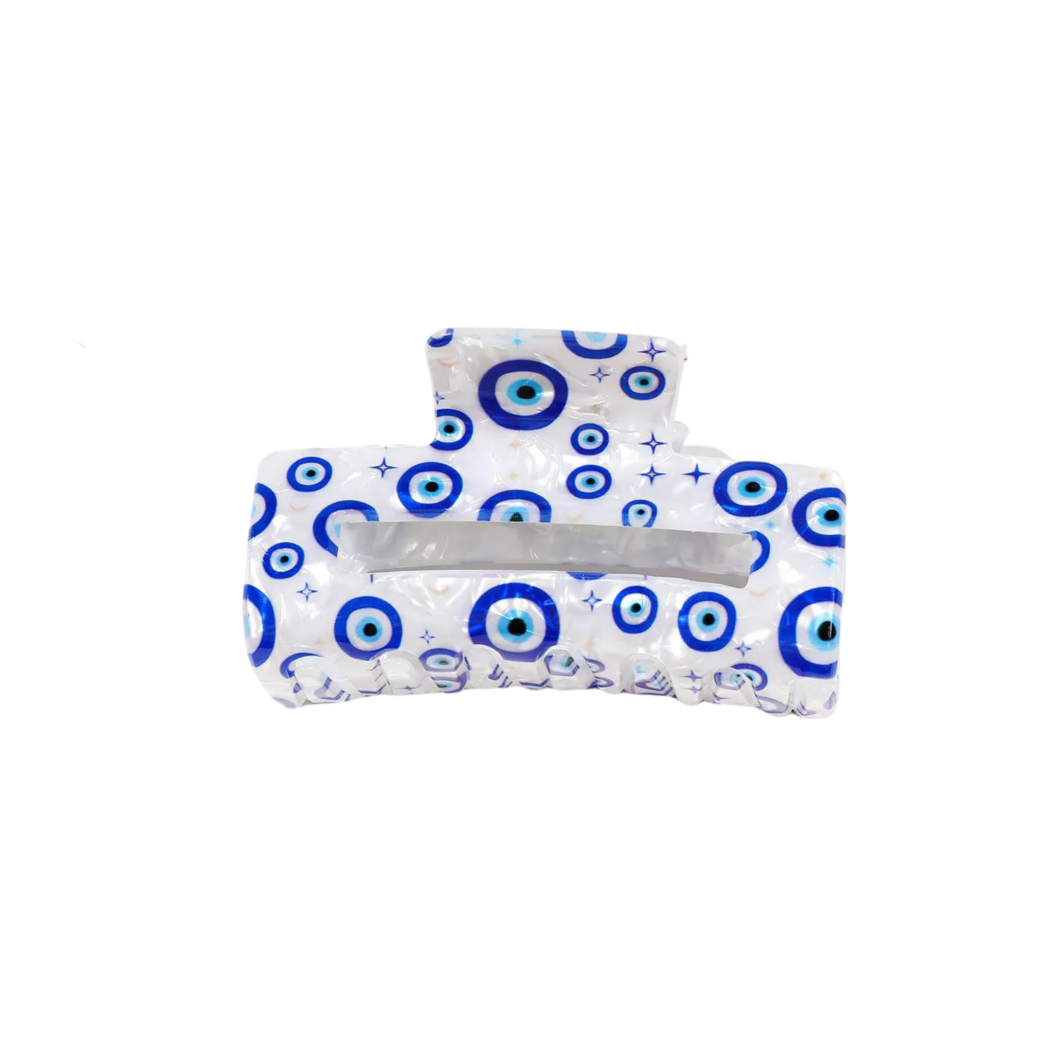 blue evil eye hair claw clip