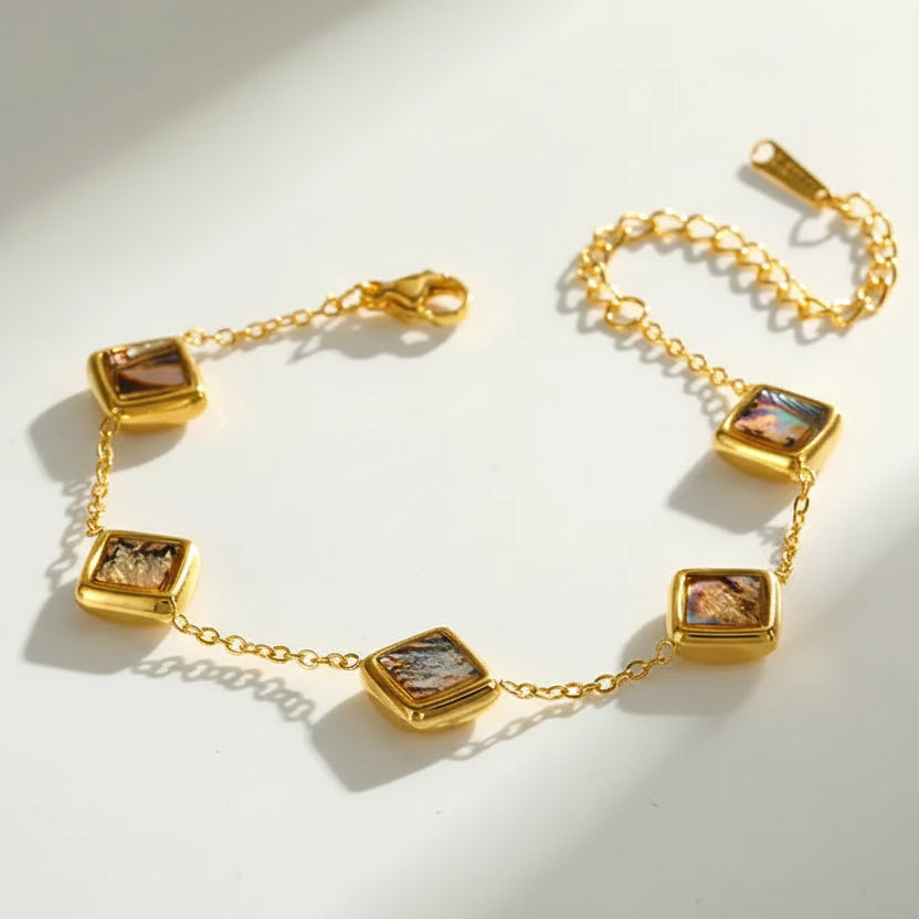 Square Abalone Bracelet
