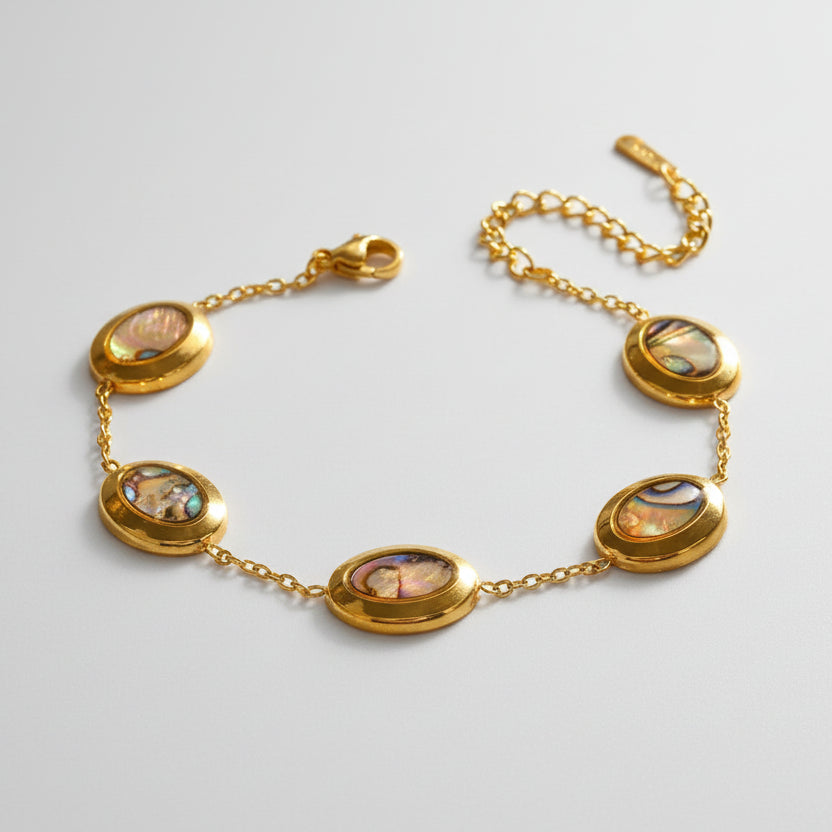 Oval Abalone Bracelet